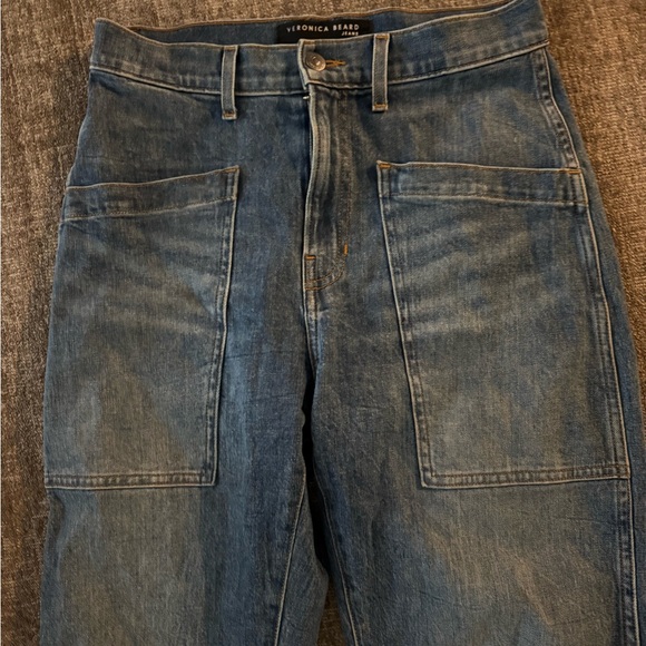 Veronica Beard Blue High Rise Women Jeans - Picture 2 of 6